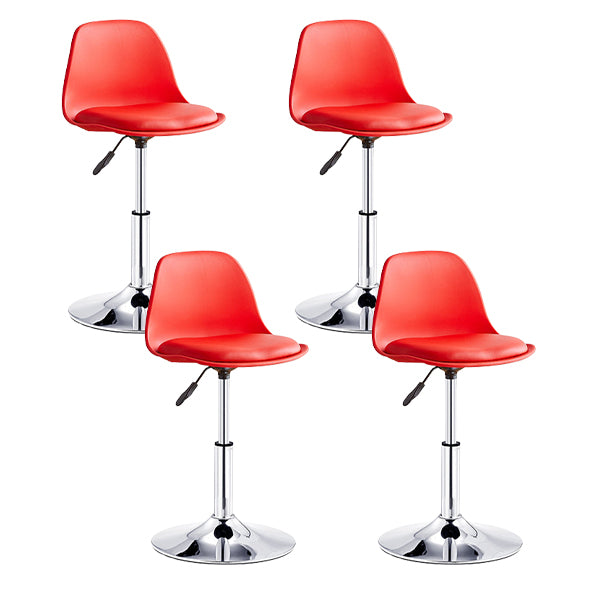 Contemporary Liftable Bar Stool Bucket Counter Bar Stool with Metal Legs