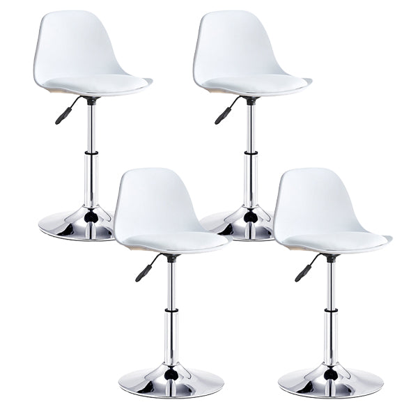 Contemporary Liftable Bar Stool Bucket Counter Bar Stool with Metal Legs