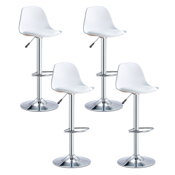 Contemporary Liftable Bar Stool Bucket Counter Bar Stool with Metal Legs