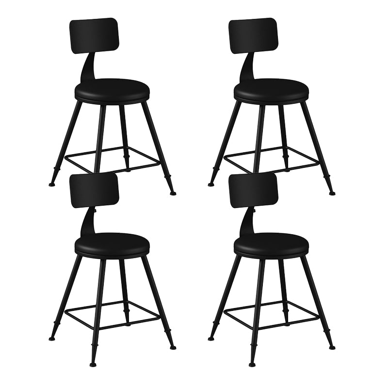 Industrial Matte Finish Coffee Shop Stool Footrest Low Back Stool