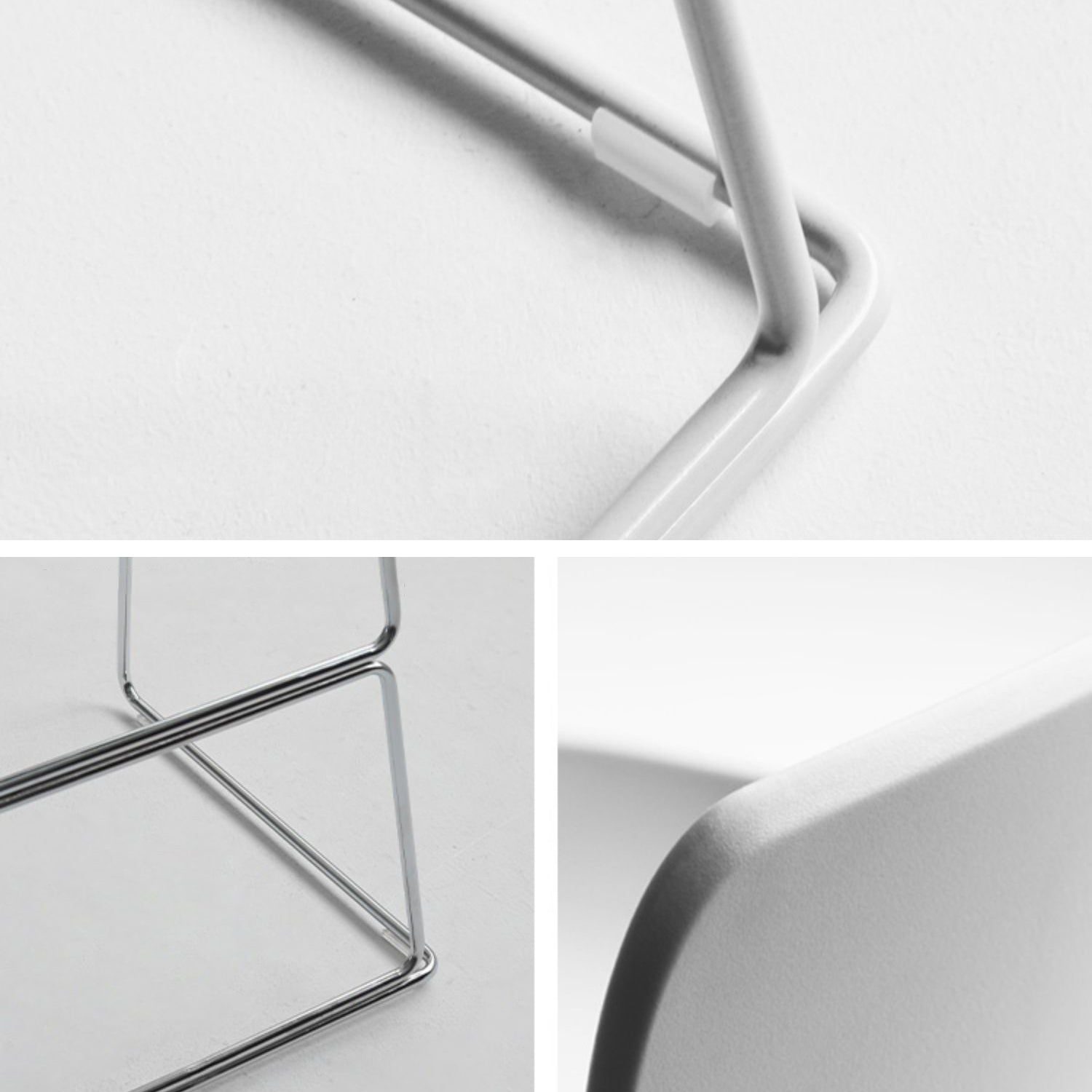 Nordic Bar-stool Plastic Counter Bar Stool for Kitchen Bar with Metal Legs