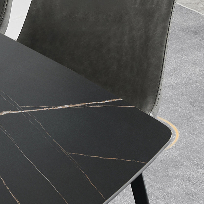 Modern Metal Dining Set 1/4/5 Pieces Rectangle Dining Table Set