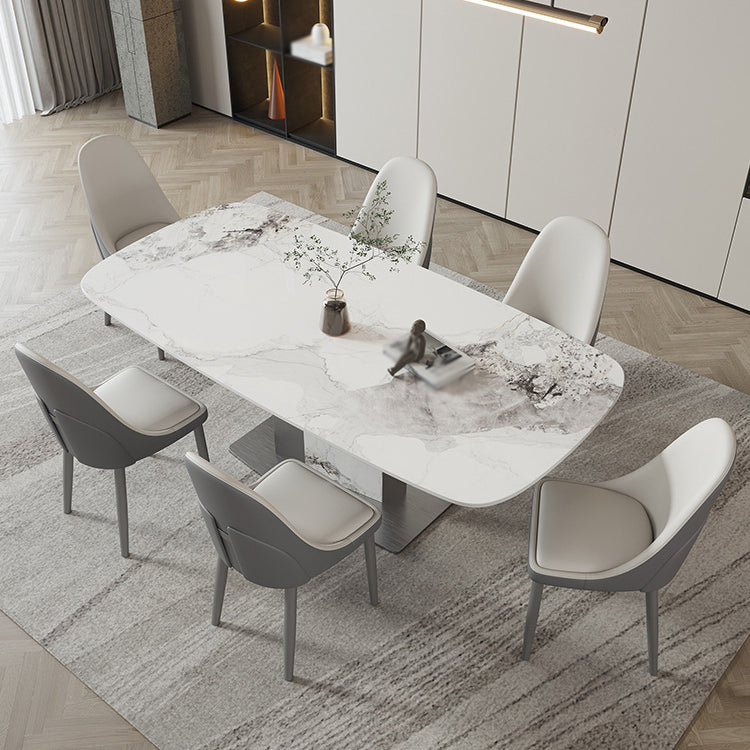 Designer Style Sintered Stone Top Dining Set E 1/2/3/5/7 Pieces Dining Table with Chairs