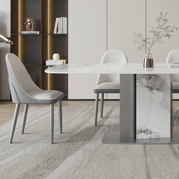 Designer Style Sintered Stone Top Dining Set E 1/2/3/5/7 Pieces Dining Table with Chairs