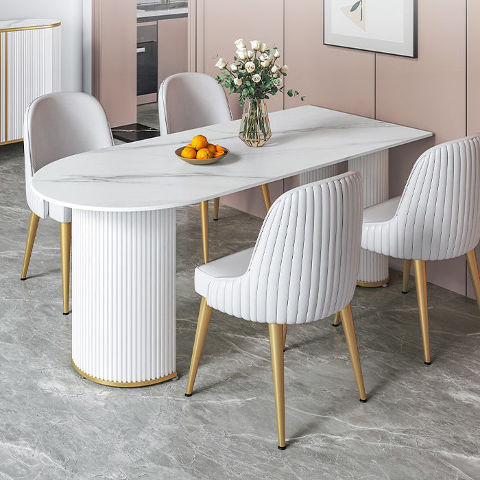 Sintered Stone Dining Table Traditional Luxury Dining Table for Kitchen