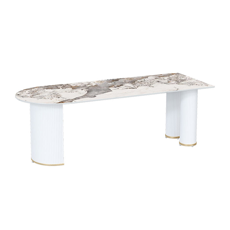 Sintered Stone Dining Table Traditional Luxury Dining Table for Kitchen