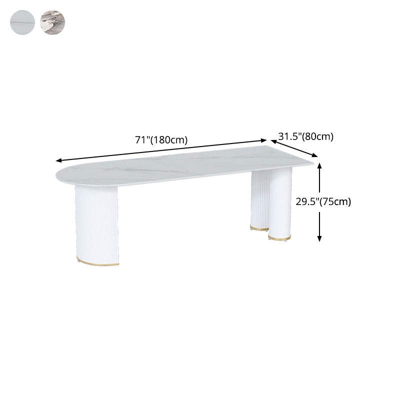 Sintered Stone Dining Table Traditional Luxury Dining Table for Kitchen