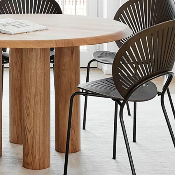 Solid Wood Dining Table Simplicity Fixed Table for Dining Room