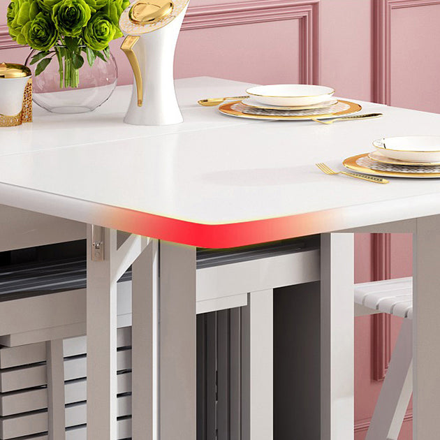 Rectangle Shape Table Contemporary Folding Dining Room Collection for Home