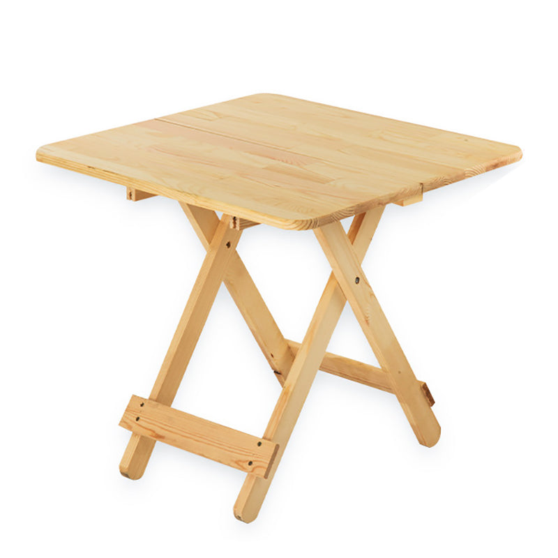 Contemporary Dining Room Wood Table Natural Pine Folding Table