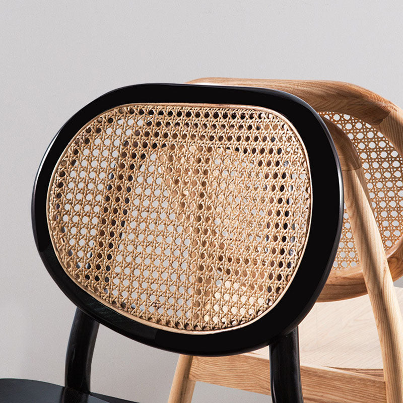 Contemporary Style Wood Dining Chair Armless Side Chairs for Restaurant