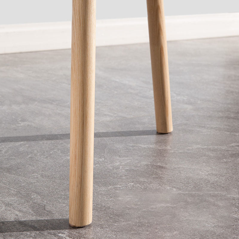 Contemporary Style Wood Dining Chair Armless Side Chairs for Restaurant