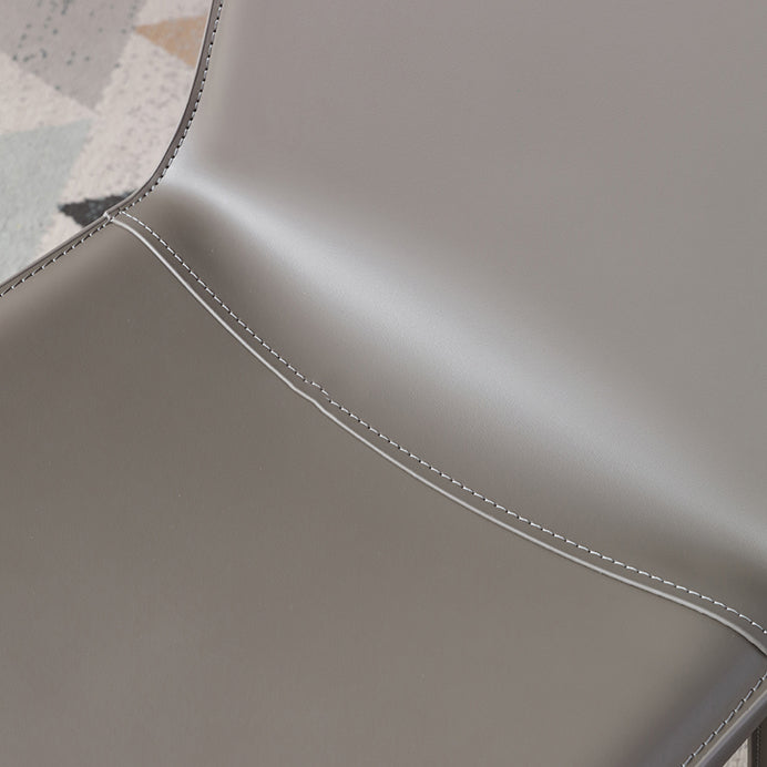 Contemporary Style Chair Kitchen Armless Chair with Metal Legs