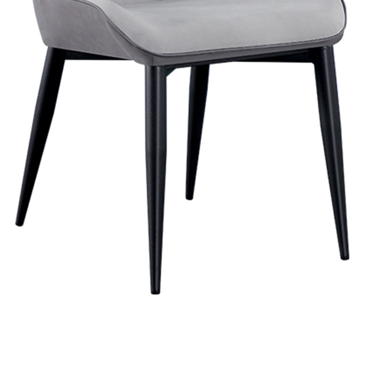 Contemporary Style Chair Kitchen Arm Side Chairs with Metal Legs