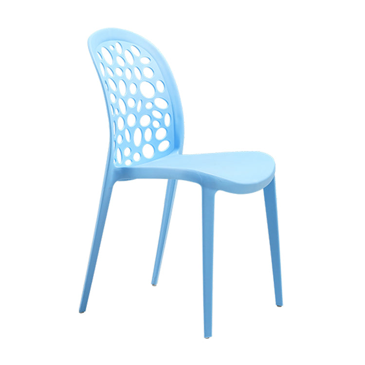 Nordic Dining Chair Plastic Dining Armless Chairs for Kitchen