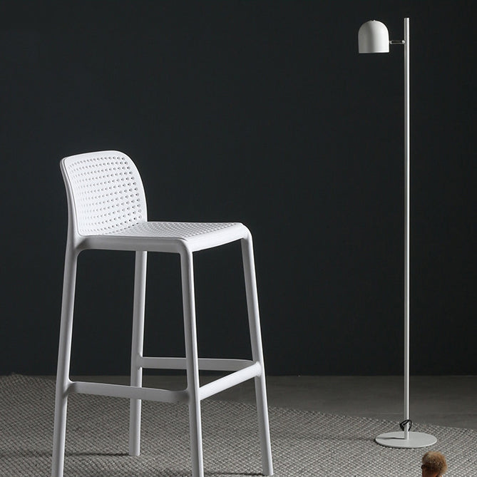 Nordic Bar-stool Plastic Counter Bar Stool for Kitchen Bar with Plastic Legs