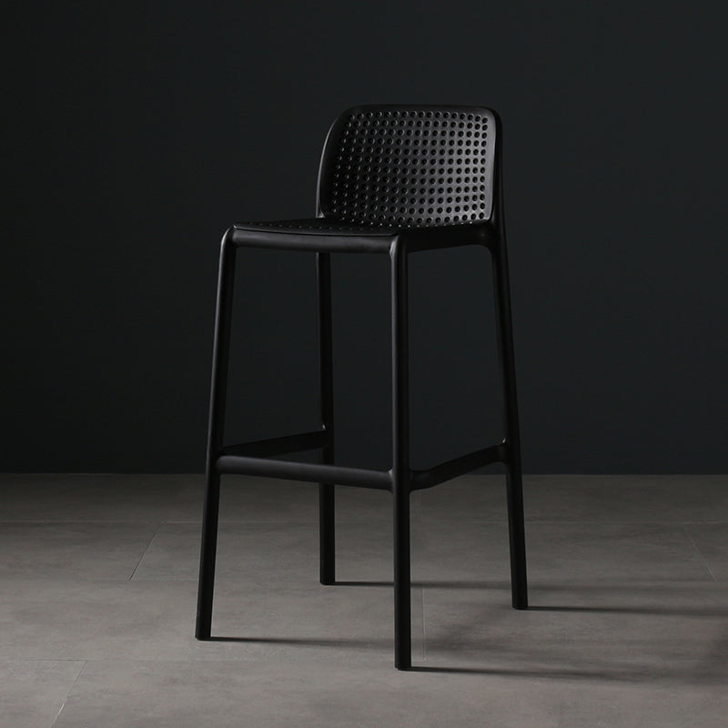 Nordic Bar-stool Plastic Counter Bar Stool for Kitchen Bar with Plastic Legs
