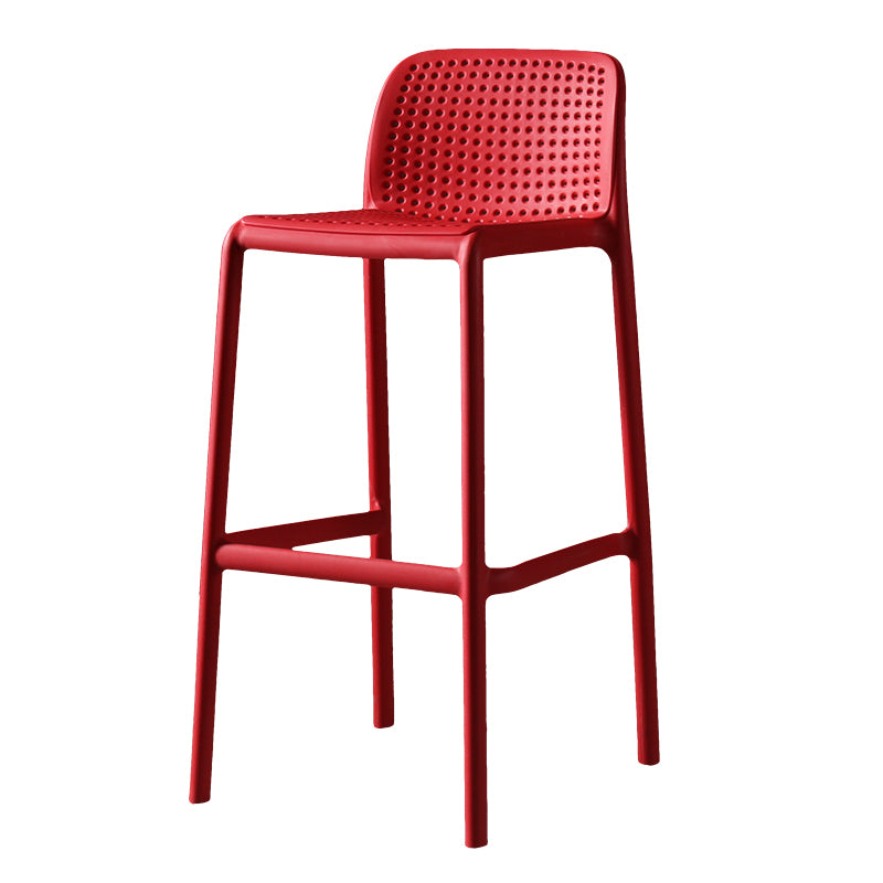 Nordic Bar-stool Plastic Counter Bar Stool for Kitchen Bar with Plastic Legs