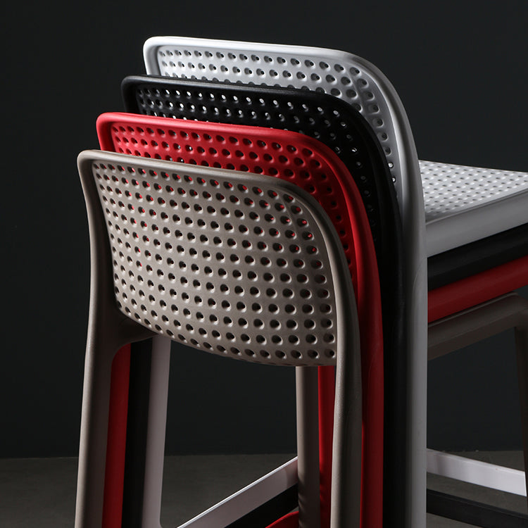Nordic Bar-stool Plastic Counter Bar Stool for Kitchen Bar with Plastic Legs
