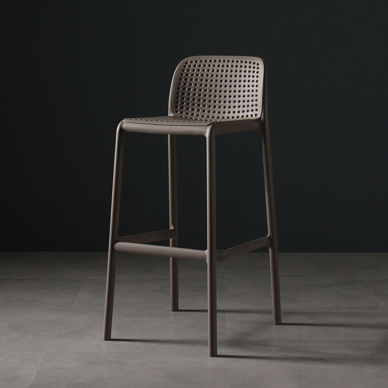 Nordic Bar-stool Plastic Counter Bar Stool for Kitchen Bar with Plastic Legs