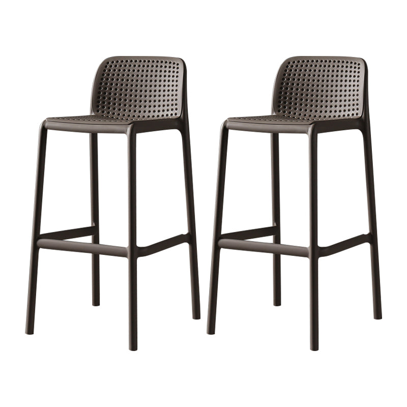 Nordic Bar-stool Plastic Counter Bar Stool for Kitchen Bar with Plastic Legs