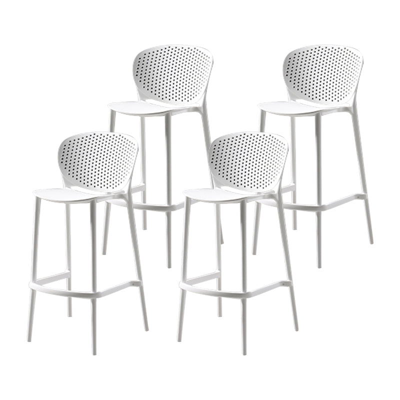 Nordic Bar-stool Plastic Counter Bar Stool for Kitchen Bar with Plastic Legs