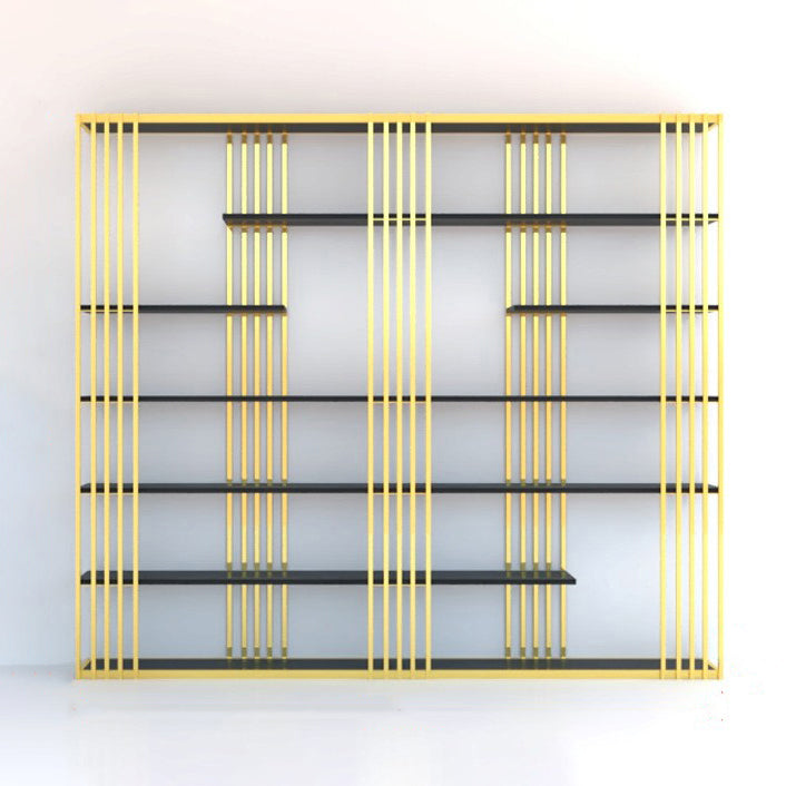 82.67 "H libreria di libreria glam oro libreria aperta per la sala da studio degli uffici domestici