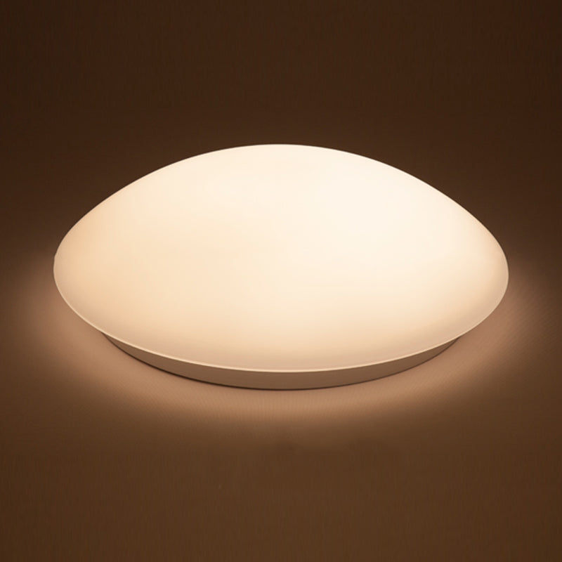 Geometry Shape Ceiling Lamp Modern Iron 1 Light Flush Mount with Glass Lampshade for Aisle