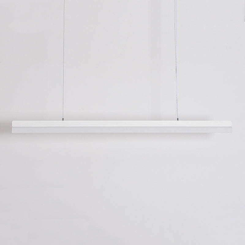 Modern Aluminium Island Lighting Fixtures Linear 1-Light Restaurant LED Suspension Lamp