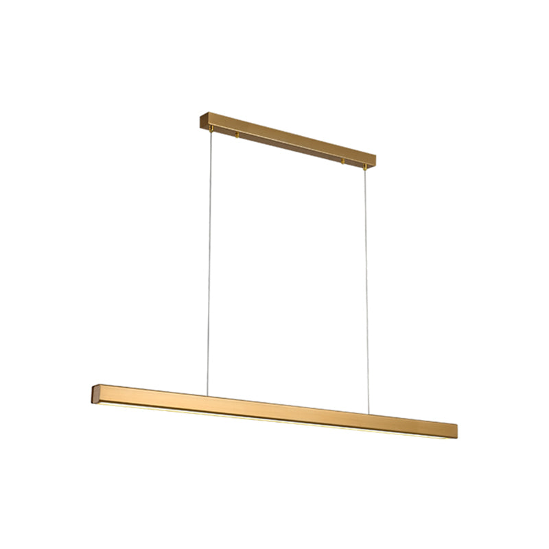 Zeitgenössische Küchenheize helle lineare Decke Anhänger Leuchtmetall 1 Licht