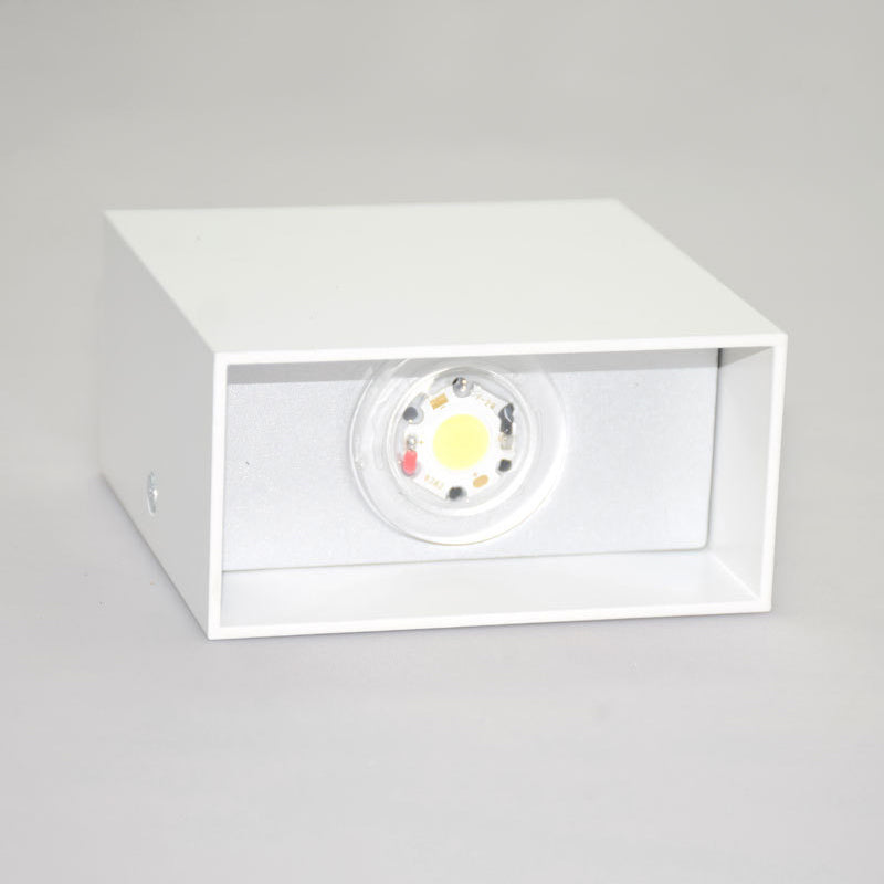 Moderner Stil quadratischer Wandbeleuchtung Metall 2 Leuchten Wandscheibe Jungtiere