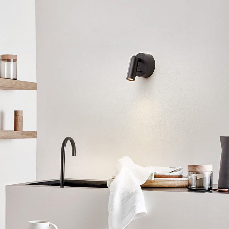 1 Light Geometric Wall Sconces Modern Style Metal Wall Mounted Reading Lights