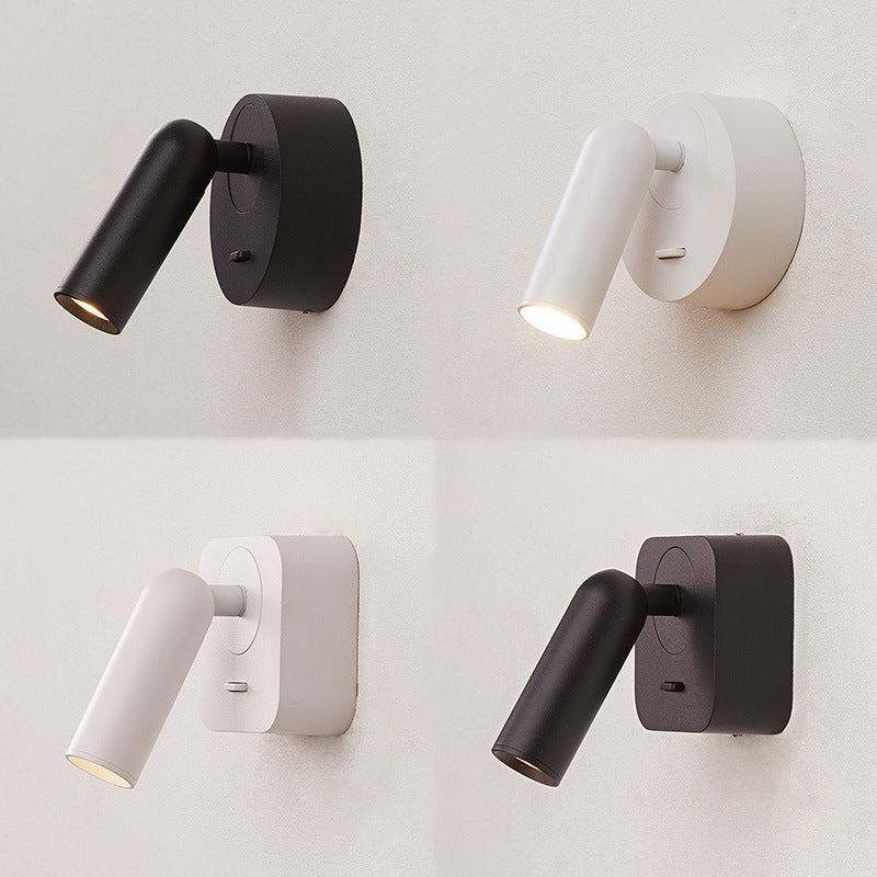 1 Light Geometric Wall Sconces Modern Style Metal Wall Mounted Reading Lights