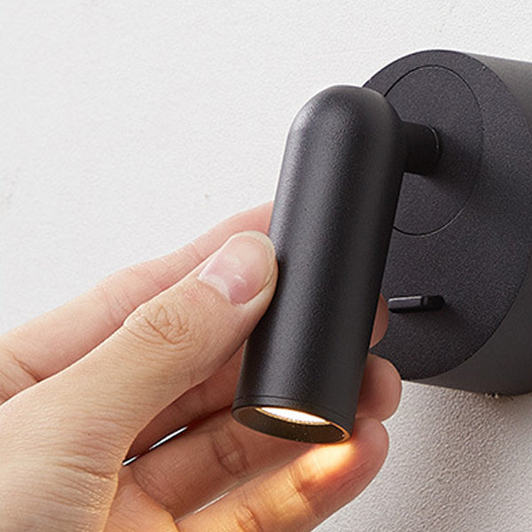 1 Light Geometric Wall Sconces Modern Style Metal Wall Mounted Reading Lights