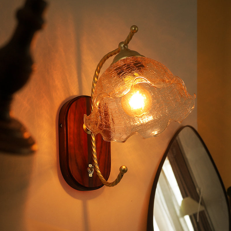 1 appliques murales géométriques légères lampes murales en verre de style moderne