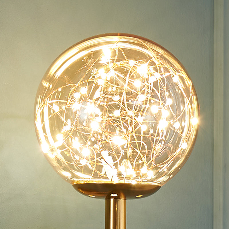 Glass Globe Wall Sconces Modern Style 1 Light Wall Mounted Lamps