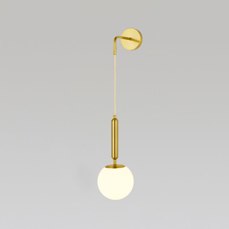 Glass Ball Wall Sconces Modern Style 1 Light Wall Mounted Lamps