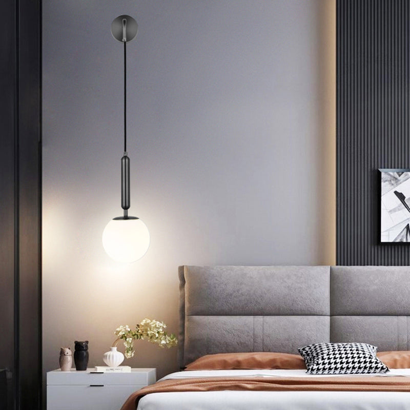 Glass Ball Wall Sconces Modern Style 1 Light Wall Mounted Lamps