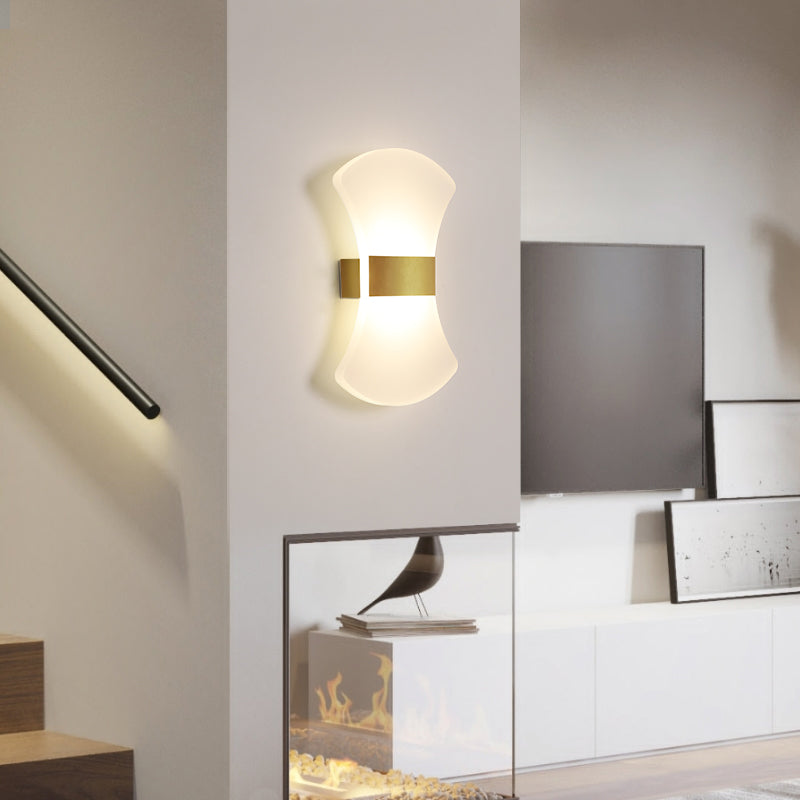 Geometry Shape Metal Wall Light Modern Style 1 Light Wall Mount Lamp