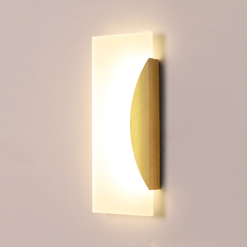 Geometry Shape Metal Wall Light Modern Style 1 Light Wall Mount Lamp