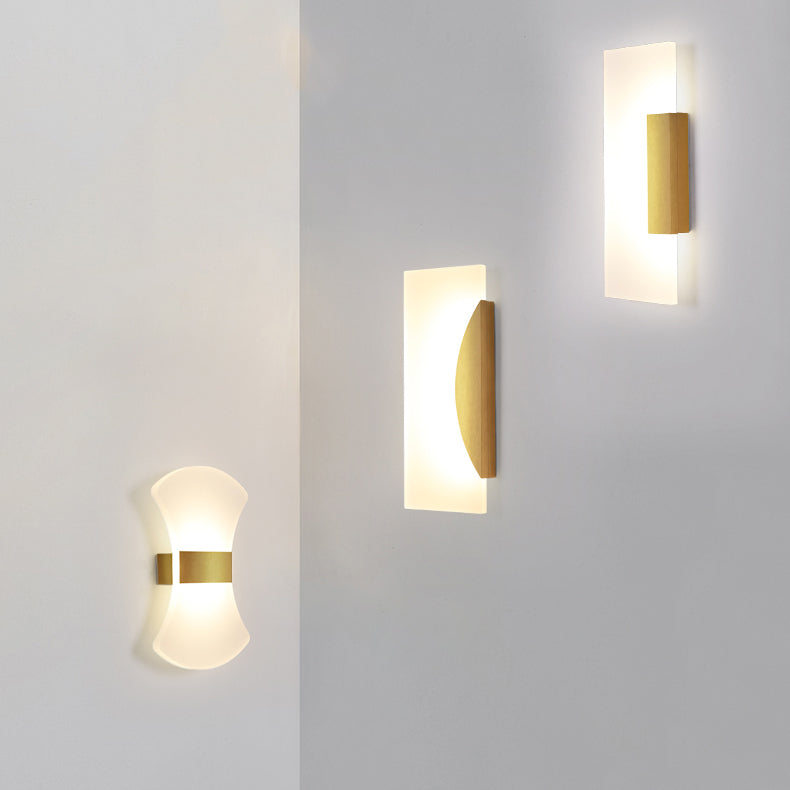 Geometry Shape Metal Wall Light Modern Style 1 Light Wall Mount Lamp