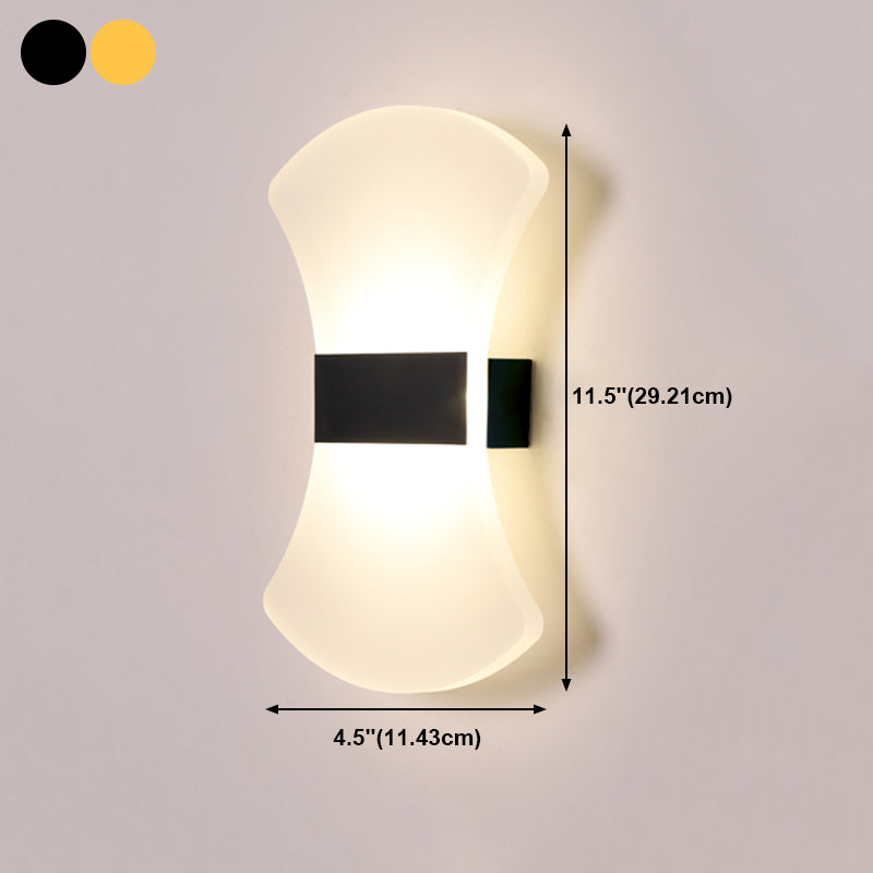 Geometry Shape Metal Wall Light Modern Style 1 Light Wall Mount Lamp
