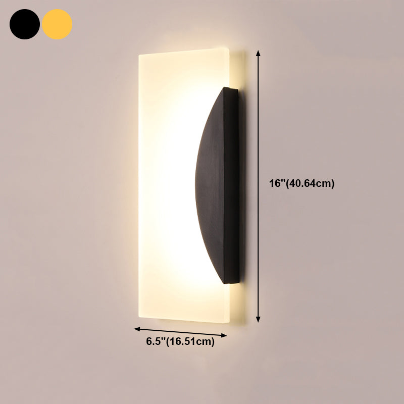 Geometry Shape Metal Wall Light Modern Style 1 Light Wall Mount Lamp
