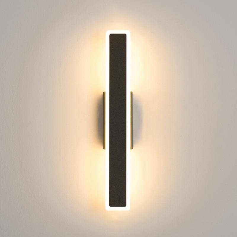 Forme de rectangle Lumières murales en métal moderne luminaires muraux de style moderne