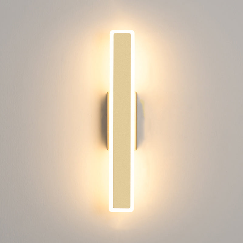 Forme de rectangle Lumières murales en métal moderne luminaires muraux de style moderne