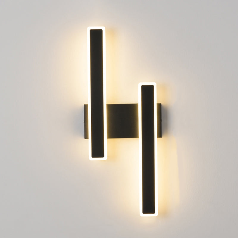 Forme de rectangle Lumières murales en métal moderne luminaires muraux de style moderne