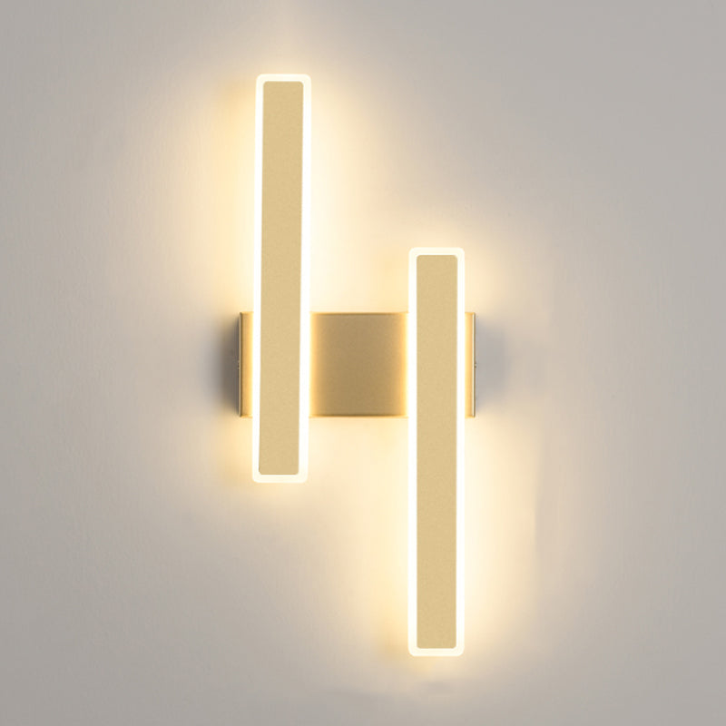 Forme de rectangle Lumières murales en métal moderne luminaires muraux de style moderne