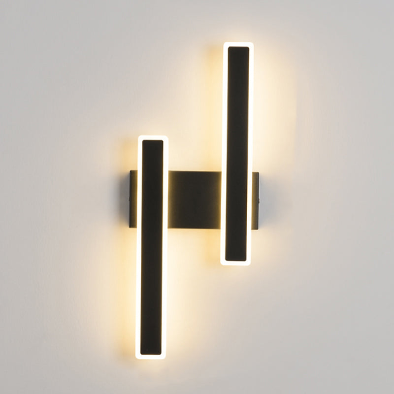 Forme de rectangle Lumières murales en métal moderne luminaires muraux de style moderne