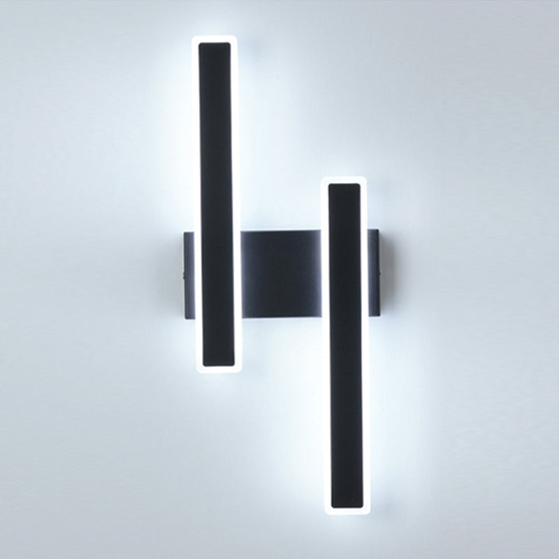 Forme de rectangle Lumières murales en métal moderne luminaires muraux de style moderne
