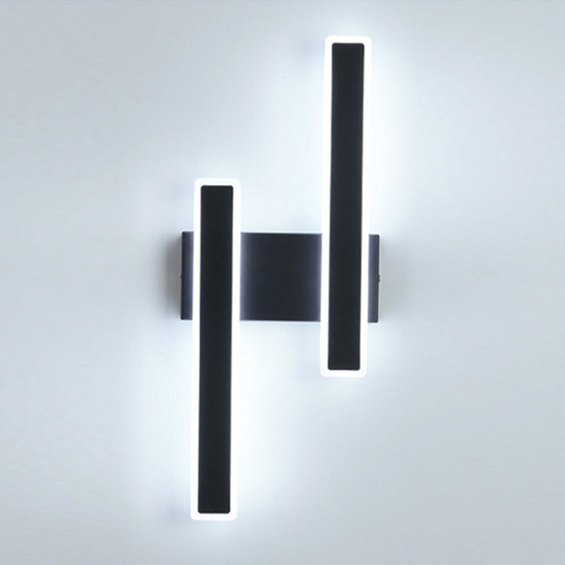 Forme de rectangle Lumières murales en métal moderne luminaires muraux de style moderne
